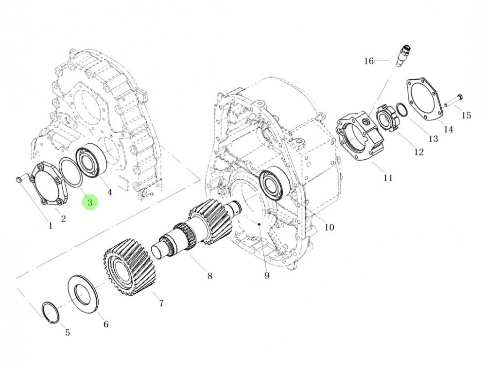 3086001115 调整垫片,Adjust the gasket,济南向前汽车配件有限公司