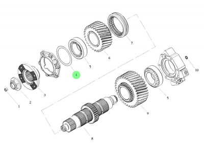 ZC3086001127 调整垫片,Adjust the gasket,济南向前汽车配件有限公司