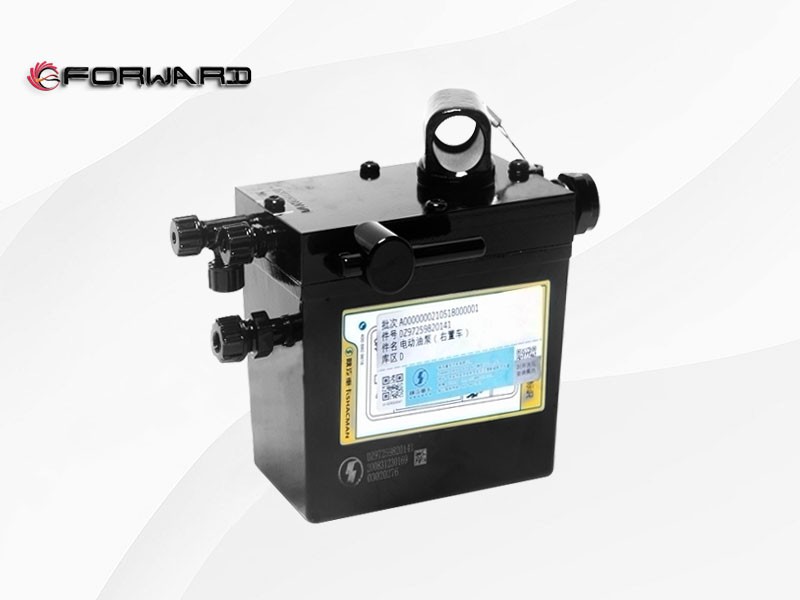 SHACMAN 偏置车 车身驾驶室翻转系统 DZ97259820141 电动油泵（右置)