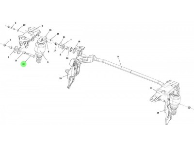 XQ15221431221 摇臂衬套销轴,Rocker arm bushing pin shaft,济南向前汽车配件有限公司