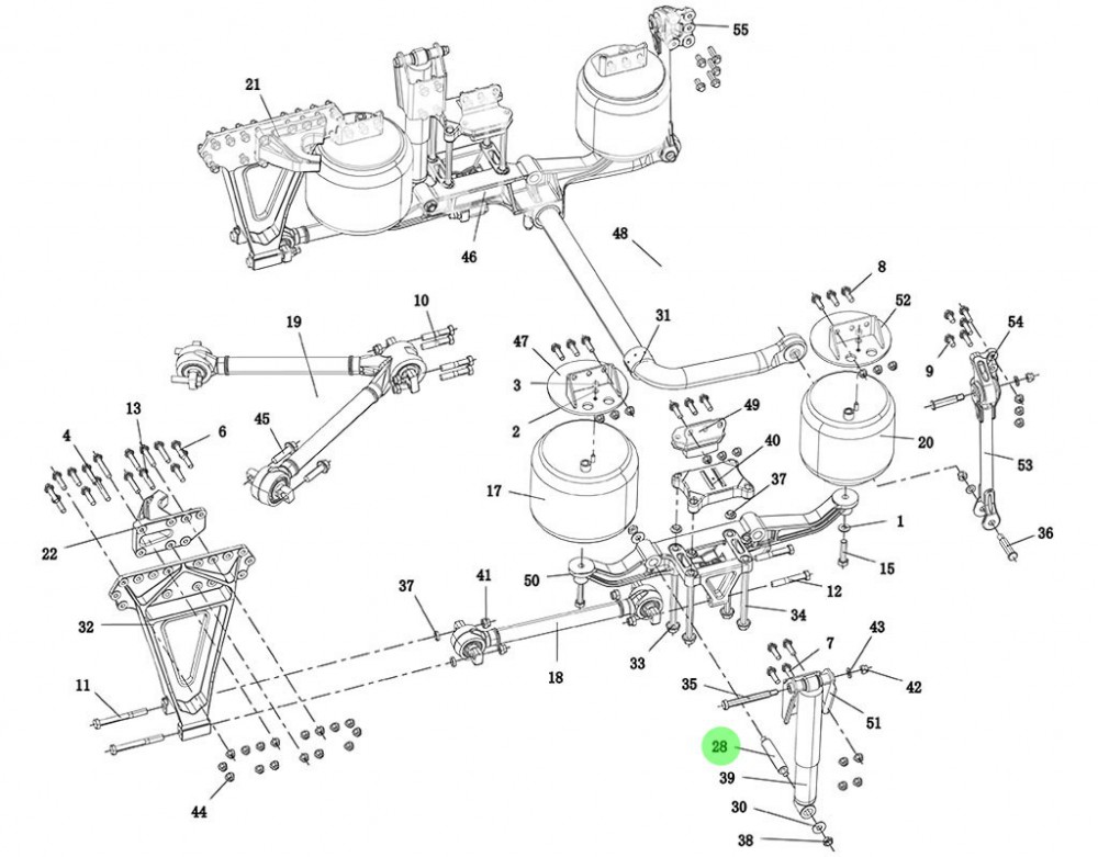 XQ95259680608 减震器销轴,Shock absorber pin shaft,济南向前汽车配件有限公司
