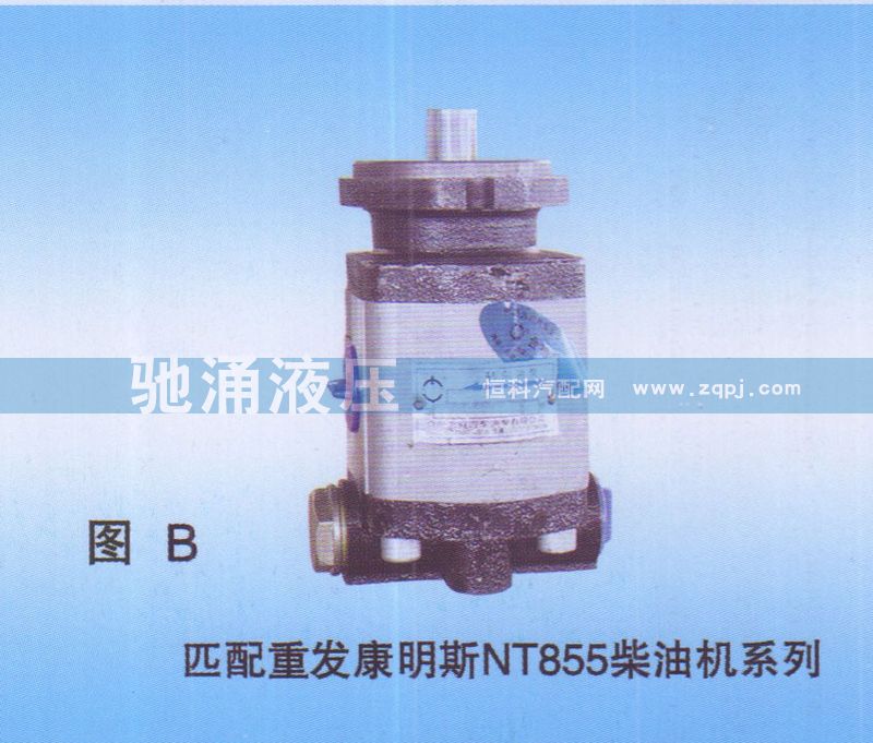重发康明斯NT855柴油机BJ374-QC25-13-KMS转向助力泵【驰涌液压】/BJ374-QC25-13-KMS