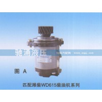 潍柴WD615柴油机1032300018转向助力泵、转向助力叶片泵【驰涌液压】