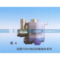 YC6108ZQB柴油机QC18-13-A3000转向助力泵、转向助力叶片泵【驰涌液压】