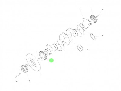 200-02115-0278 曲轴前齿轮,Front gear of the crankshaft,济南向前汽车配件有限公司