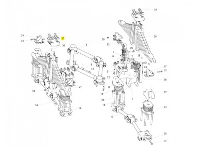 AZ992552000010  板簧压块,Spring compression block,济南向前汽车配件有限公司
