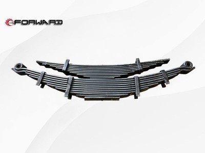 BZ93319520410 后钢板弹簧总成,Rear leaf spring assembly,济南向前汽车配件有限公司