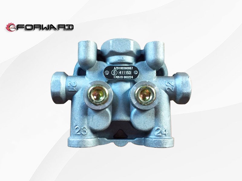 XQ039808 四回路保护阀,Four-loop protection valve,济南向前汽车配件有限公司