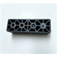 蓄电池箱体连接支架抬高90mm（塑料+金属衬套）DZ97189762060电瓶连接支架