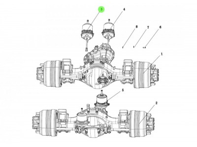 DZ95259363003 制动气室,Brake chamber,济南向前汽车配件有限公司