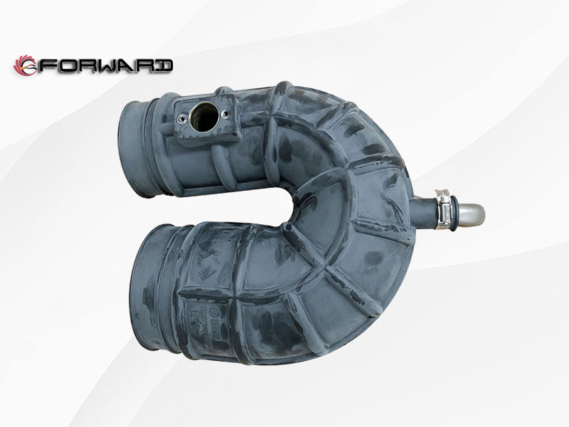 SHACMAN  WP12NG四氣門 動力發(fā)動機(jī)進(jìn)氣系統(tǒng) DZ97259190550   成型橡膠管總成/DZ97259190550 成型橡膠管總成 XQ046697