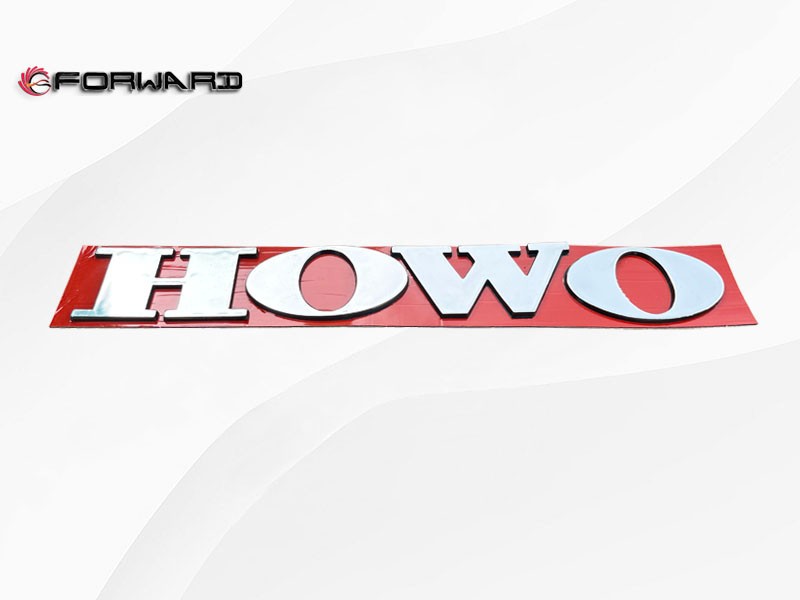 WG9925955005 标识板组件 XQ046750,Text trademark (HOWO Silver),济南向前汽车配件有限公司