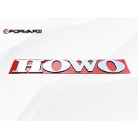 SINOTRUK HOWO 車身駕駛室系統(tǒng) WG9925955005   標(biāo)識(shí)板組件（HOWO銀色）