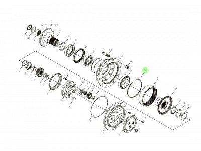 188000420014 轮边卡簧  XQ046755,Hub retaining ring,济南向前汽车配件有限公司