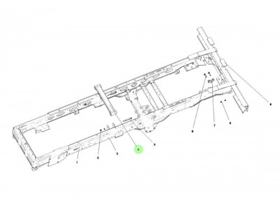 JZ91189510020  横梁总成 XQ046770,Crossbeam assembly,济南向前汽车配件有限公司