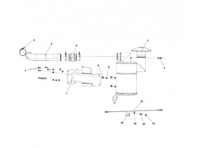 DZ91189190003 空气滤清器 XQ046771,Air filter assembly,济南向前汽车配件有限公司