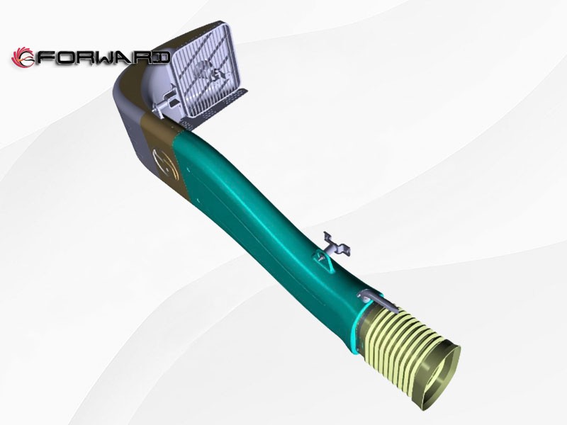 DZ96259191831 进气扁管 XQ046804,Intake tube assembly,济南向前汽车配件有限公司