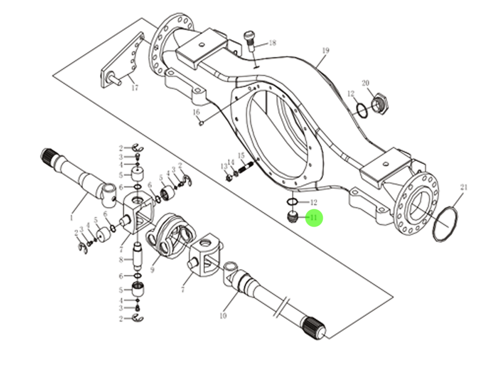 DZ9112330623 磁性螺塞 XQ001207,Magnetic plug assembly,济南向前汽车配件有限公司