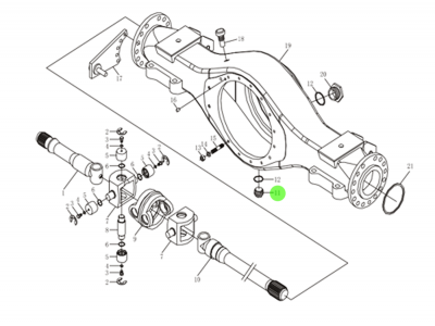 DZ9112330623 磁性螺塞 XQ001207,Magnetic plug assembly,济南向前汽车配件有限公司