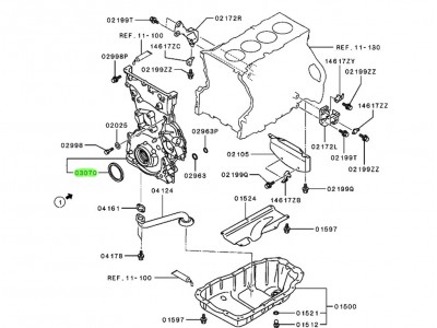 4N15-QZYF-Q 曲轴前油封 XQ046819,Front oil seal of the crankshaft,济南向前汽车配件有限公司