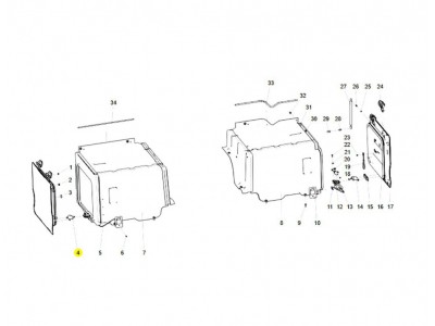 810W97122-6112  右锁销总成 XQ046864,Right lock pin assembly,济南向前汽车配件有限公司