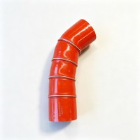重卡配件 重汽豪沃陜汽德龍中冷器增壓器出氣硅膠管EZ92253000350