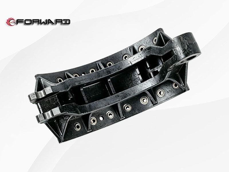 199000440031 制动蹄总成 XQ046932,Brake shoe assembly,济南向前汽车配件有限公司
