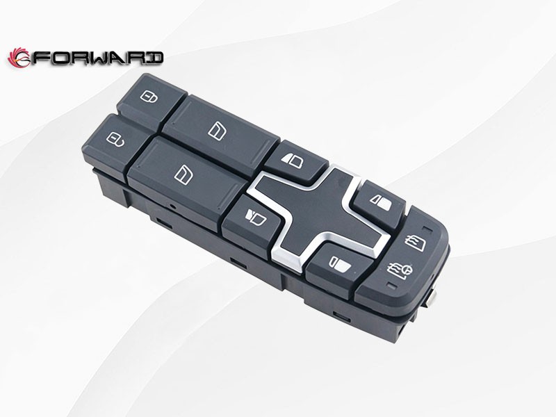 22154286  车门玻璃升降开关 XQ046937,Car door glass lift control switch,济南向前汽车配件有限公司