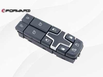 22154286  车门玻璃升降开关 XQ046937,Car door glass lift control switch,济南向前汽车配件有限公司