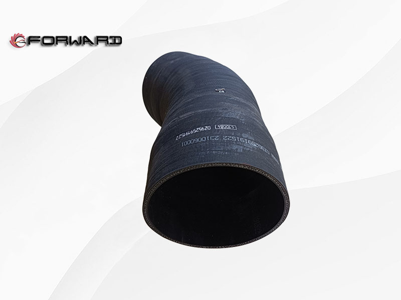 SHACMAN F3000 X5000 动力发动机进排气系统 DZ95259191522 空滤器出气胶管 Трубка для выхлопа воздушного фильтра/DZ95259191522 空滤器出气胶管 XQ001497