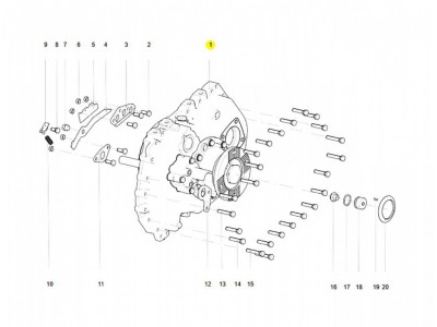 AZ220310000141 副箱总成 XQ047384,Subframe assembly,济南向前汽车配件有限公司