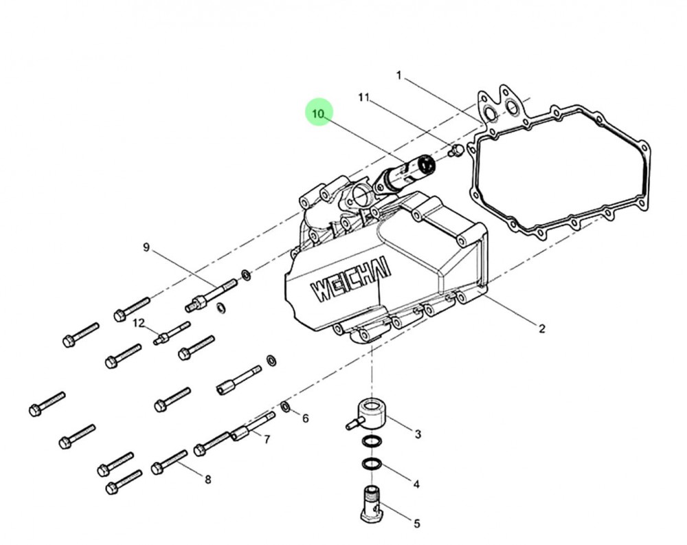 1004953311机油冷却器节温器芯 XQ047394,Oil cooler thermostat core,济南向前汽车配件有限公司