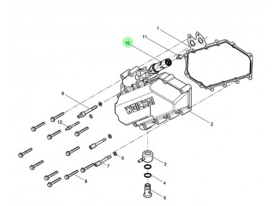 1004953311机油冷却器节温器芯 XQ047394,Oil cooler thermostat core,济南向前汽车配件有限公司