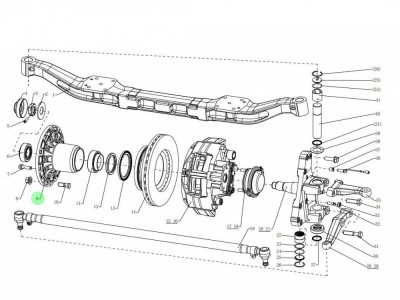 HD90009410251 前轮毂 XQ047434,Front hub,济南向前汽车配件有限公司