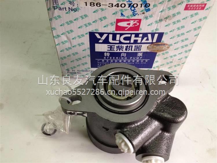 186-3407010玉柴YC6112發(fā)動機轉(zhuǎn)向泵 186-3407010