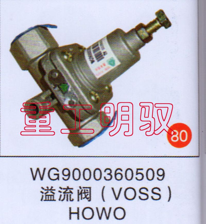 WG9000360509,溢流阀（VOSS）HOWO,山东陆安明驭汽车零部件有限公司