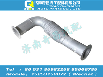 az9525540061,豪瀚配件 豪瀚排气管第二节,济南奇昌汽车配件有限公司
