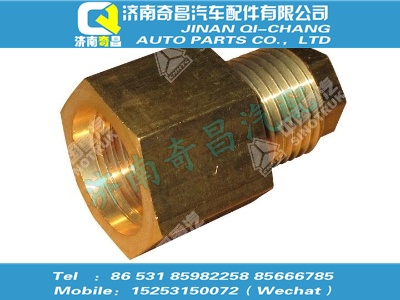 wg9000361108,T7H配件 T7H直通隔壁接头体NG6/M16×1.5,济南奇昌汽车配件有限公司