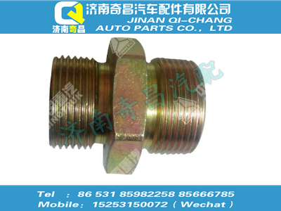 wg9918360001,黄河配件 黄河卡套式端直通接头体,济南奇昌汽车配件有限公司