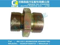 wg9918360001,黄河配件 黄河卡套式端直通接头体,济南奇昌汽车配件有限公司