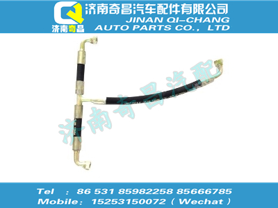wg9718559084,T7H配件 T7H进气胶管(T12/电磁阀到DSR),济南奇昌汽车配件有限公司