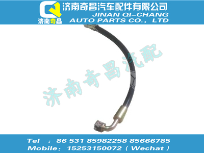 wg9719820225,豪沃配件 豪沃单弯低压软管(400),济南奇昌汽车配件有限公司