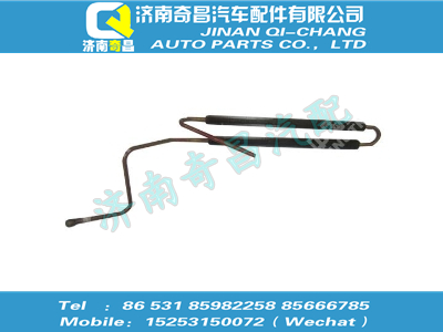 wg9125477080,C7B配件 C7B回油钢管总成（带散热片）,济南奇昌汽车配件有限公司