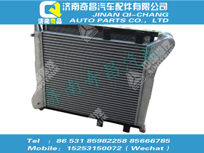 wg9725530129,T5G配件 T5GHOWO小马力瘦版散热器总成,济南奇昌汽车配件有限公司