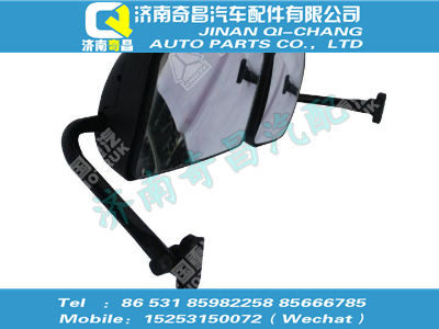 tz16057700041,汕德卡配件 汕德卡右后视镜总成（含广角外后视镜）,济南奇昌汽车配件有限公司
