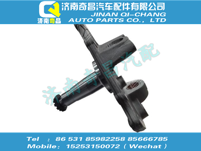 az9100414056,汕德卡配件 汕德卡转向节带锁紧螺母总成(左),济南奇昌汽车配件有限公司