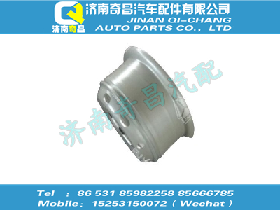 az9631610016,HOWO配件 HOWO8.5-20加强轮辋体带轮辐焊接总成,济南奇昌汽车配件有限公司