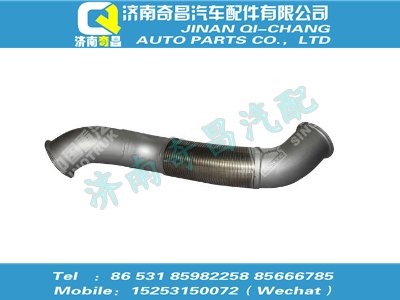 wg9725540190,HOWO配件 HOWO扰型排气管(12L矿车),济南奇昌汽车配件有限公司