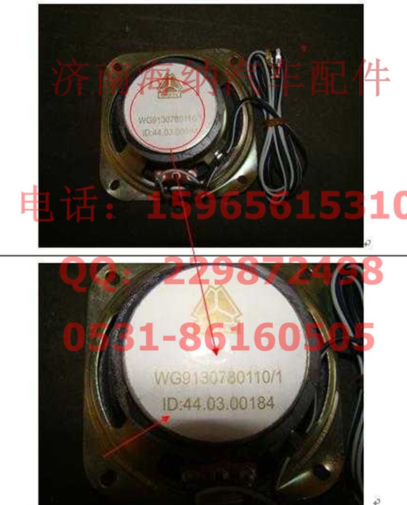 WG9130780110,扬声器,济南海纳汽配有限公司