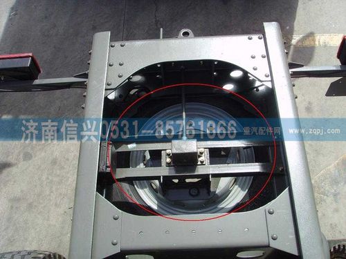 AZ9625860065,备轮固定架带传动装置总成（后置）,济南信兴汽车配件贸易有限公司